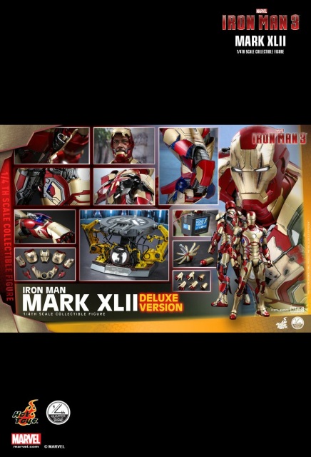Figura Iron Man 3 Mark XLII Hot Toys Deluxe Comprar