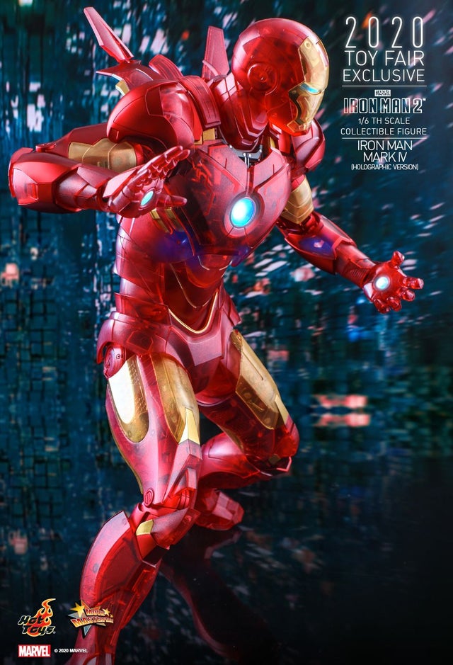 Hot Toys: Iron Man 2 – Iron Man Mark IV (4) (Holographic Version)