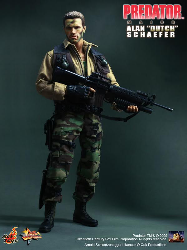 Hot Toys 1/6 Predator Major Alan Dutch Schaefer MMS72