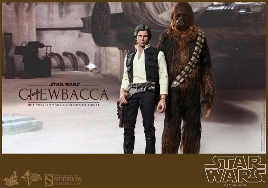 hot toys han solo and chewbacca