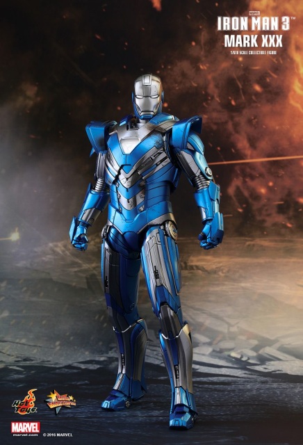 iron man blue steel armor