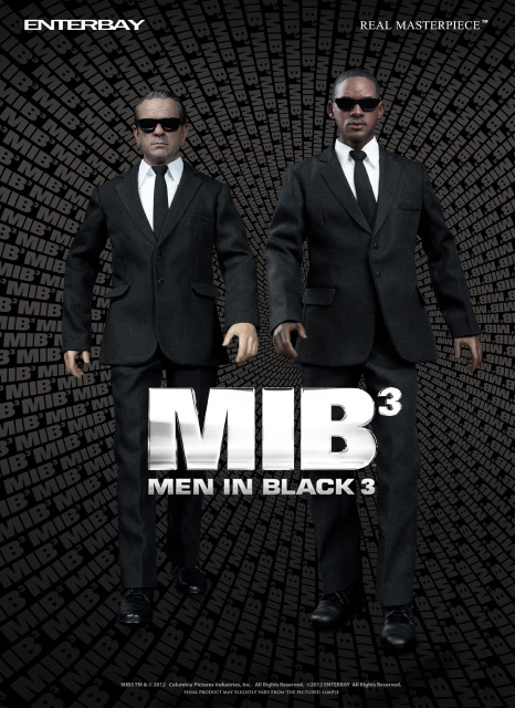 Enterbay Real Masterpiece | Men In Black 3 | Agent J & Agent K Set