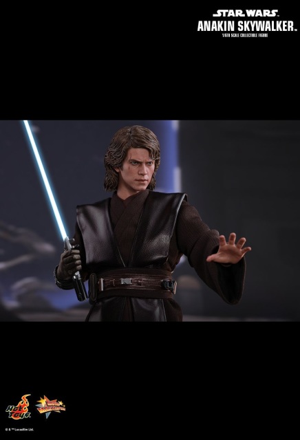 Hot Toys MMS437 1/6 Star Wars Anakin Skywalker LED Light Interchangeable Arm 