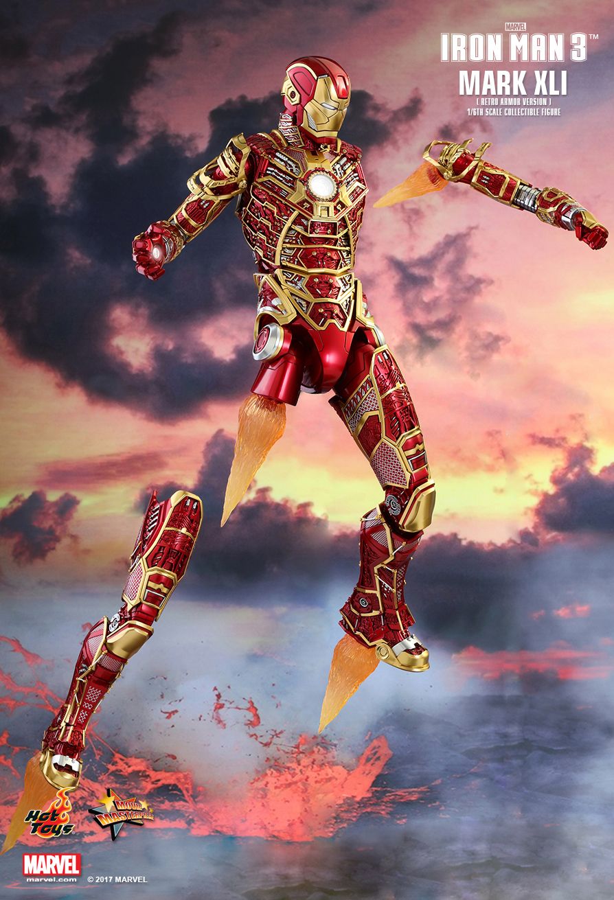 Hot Toys: Iron Man 3 - Iron Man Mark XLI (41) Bones Retro ...